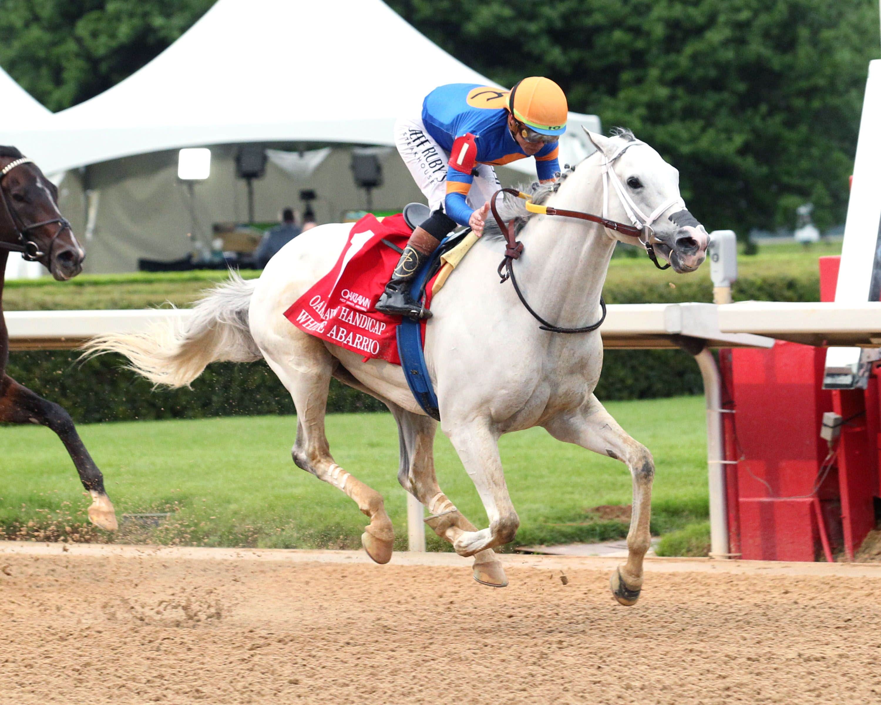 White Abarrio lands Oaklawn Handicap over Sovereignty, Journalism
