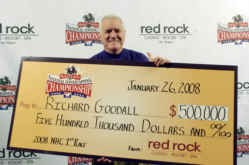 Goodall winning check