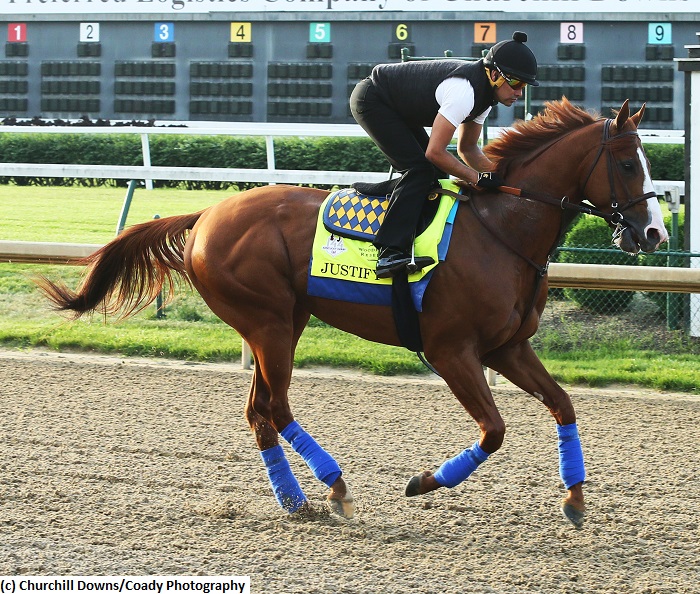 Justify leads other Churchill Downs-based hopefuls in galloping to the ...