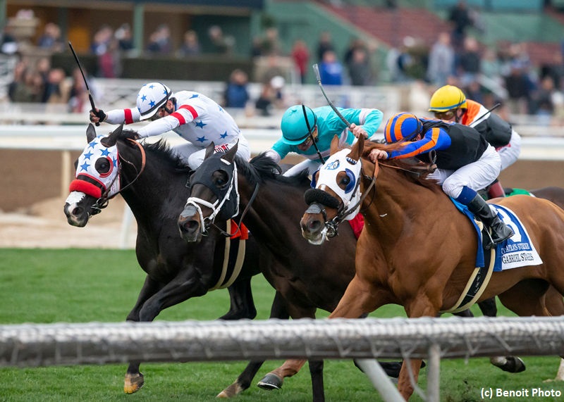 Pegasus Turf-bound Next Shares up in time in three-way San Gabriel ...