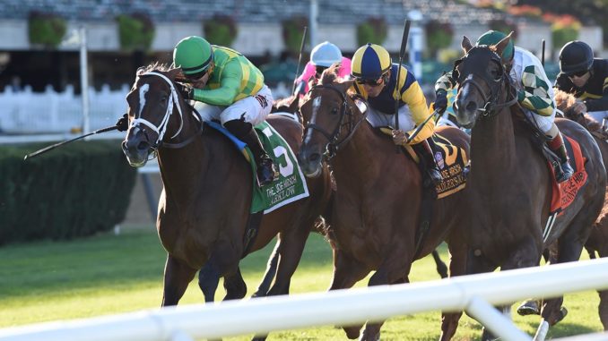 Arklow wins the Joe Hirsch at Belmont 2019