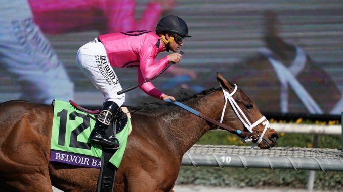 Belvoir Bay (GB) wins the Breeders' Cup Turf Sprint 2019