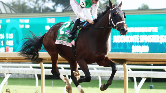 Idiomatic in the Juddmonte Spinster at Keeneland