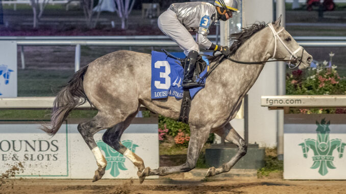 Saudi Crown wins the Louisiana at Fair Grounds