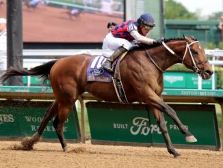 Gun Pilot winning the Churchill Downs S. (G1) at Churchill Downs (Photo by Horsephotos.com)