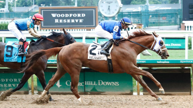 Highland Falls wins the Blame (G3) at Churchill Downs