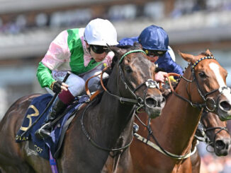 Khaadem winning the Queen Elizabeth II Jubilee (G1) at Royal Ascot (Photo by Megan Coggin/Ascot Racecourse)