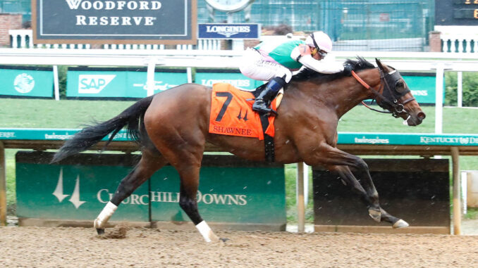 Scylla wins the Shawnee (G3) at Churchill Downs