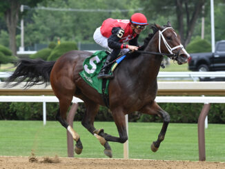 Almostgone Rocket wins the Jersey Girl for Belmont at Saratoga