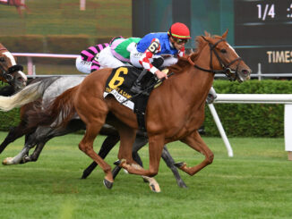 Chili Flag wins the Just a Game at Belmont at Saratoga