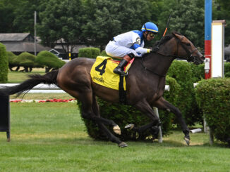 Ice Chocolat wins the Poker Stakes at Saratoga