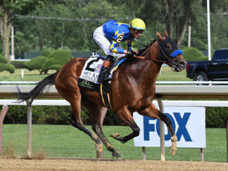 National Treasure winning the Metropolitan H. (G1) at Saratoga (Photo by Coglianese Photos)