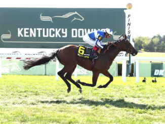 Bellum Justum wins the Nashville Derby Invitational (G3) at Kentucky Downs