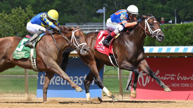 Mentee sets a new track record in his debut win at Aqueduct