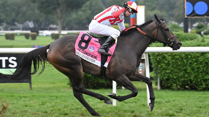 Idea Generation wins the Flower Bowl at Saratoga