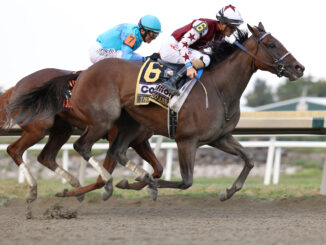 Thorpedo Anna wins the $1,000,000 Cotillion S. (G1) at Parx Racing