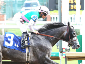 Batten Down romped as the odds-on favorite in the Bourbon Flight