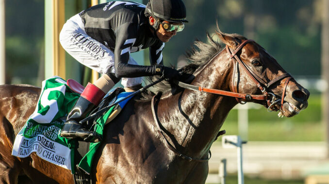 Straight No Chaser blitzes them on the front end in the Santa Anita Sprint Championship