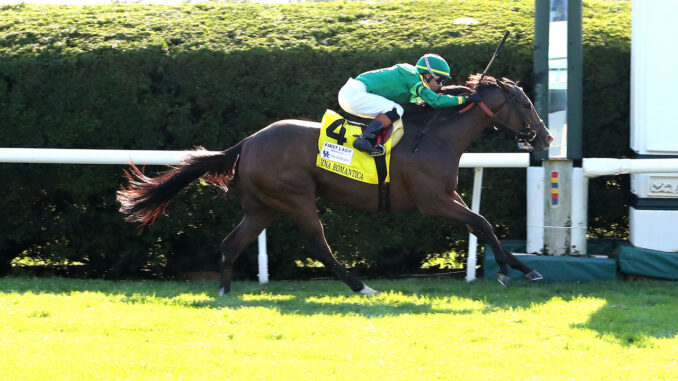 Gina Romantica wins the First Lady S. (G1) at Keeneland