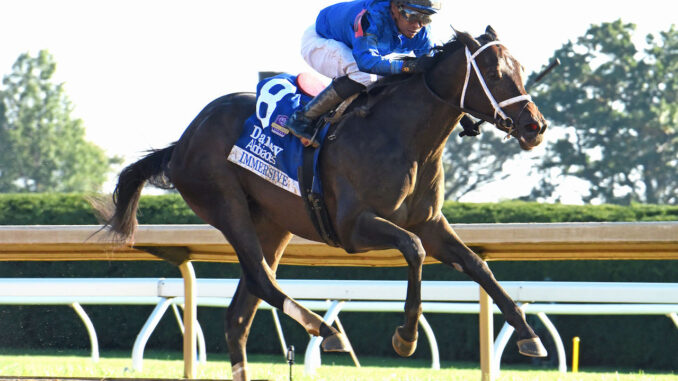 Immersive wins the Alcibiades (G1) at Keeneland