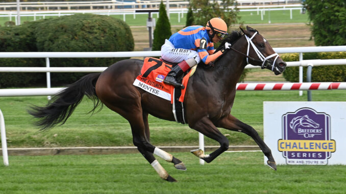 Mentee wins the Futurity