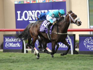 Canadian star Moira prevailed in the Breeders' Cup Filly & Mare Turf