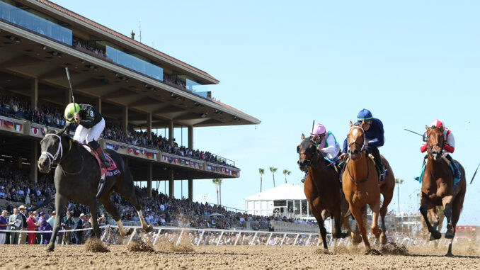 Soul of an Angel winning the Breeders' Cup Filly & Mare Sprint (G1) at Del Mar (Photo by Horsephotos.com)