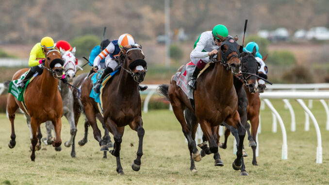 Truly Quality denies Balnikhov in the Hollywood Turf Cup